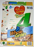 2005 Empty General Mills Basic 4 Whole Grain 16.25OZ Cereal Box SKU U198/103