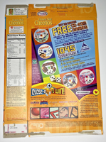 2004 Empty Honey Nut Cheerios CD Rom Game 14OZ Cereal Box SKU U198/98