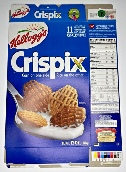 2001 Empty Kellogg's Crispix 12OZ Cereal Box SKU U198/92