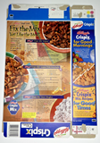 2001 Empty Kellogg's Crispix 12OZ Cereal Box SKU U198/92