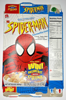 1997 Empty Marvel Spider-Man 12.5OZ Cereal Box SKU U200/360