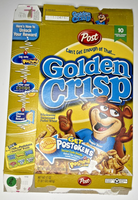 2004 Empty Golden Crisp Postokens 17OZ Cereal Box SKU U200/356