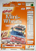 1998 Empty Frosted Mini-Wheats Hendricks Motorsports 24.3OZ Cereal Box U200/365