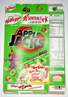 2000 Empty Apple Jacks Green Jacks Time Capsule 15OZ Cereal Box SKU U200/367