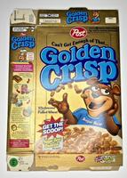 1996 Empty Golden Crisp 18OZ Cereal Box SKU U200/373