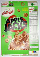 1999 Empty Kellogg's Apple Jacks 15 OZ Cereal Box SKU U200/345