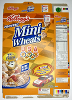 2005 Empty Frosted Mini-Wheats NASCAR 19OZ Cereal Box SKU U200/344