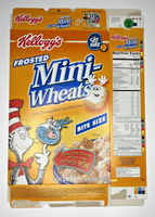 2004 Empty Frosted Mini-Wheats Cat in the Hat 24.3OZ Cereal Box SKU U200/314