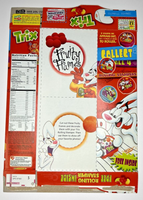 2001 Empty Trix Rolling Stamper (Not Included) 12OZ Cereal Box SKU U200/330