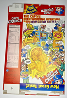 1998 Empty Quaker Cap'n Crunch 22 OZ Cereal Box SKU U200/331