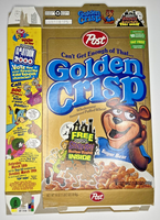 2000 Empty Golden Crisp Scooby Doo Poster Not in Box 18OZ Cereal Box U200/336