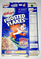 1998 Empty Frosted Flakes NBA Offer 20OZ Cereal Box SKU U200/320