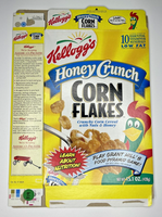 2000 Empty Honey Crunch Corn Flakes 15.1OZ Cereal Box SKU U200/319