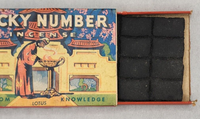 Vintage Lucky Number Incense Eastern Trading Chicago Cardboard Box Display PB200