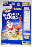 2000 Empty Kellogg's Frosted Flakes Ernie & Burt 25OZ Cereal Box SKU U200/312