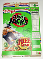 2002 Empty Apple Jacks Olympic Gear Offer 15OZ Cereal Box SKU U200/300