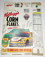 1999 Empty Kellogg's Corn Flakes NASCAR 24OZ Cereal Box SKU U200/298