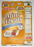 2002 Empty Mini-Wheats Frosted Bite Size 24.3OZ Cereal Box SKU U200/306