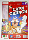 1997 Empty Cap'n Crunch Casper Pen Offer 16OZ Cereal Box SKU U200/304