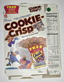 1997 Empty Cookie-Crisp Quick Smaple (Not Included) 11OZ Cereal Box SKU U200/289