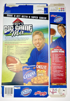 2005 Empty Crispix Troy's Big Game Mix 12OZ Cereal Box SKU U200/281