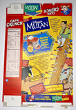 1999 Empty Cap'n Crunch Disney Mulan 22OZ Cereal Box SKU U200/275