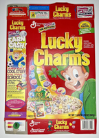 2000 Empty Lucky Charms Disney Holiday 20OZ Cereal Box SKU U200/280