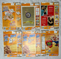 200's Empty Mini-Wheats 24.3OZ Cereal Boxes Lot of 6 SKU U199/225