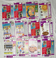 1990's-2000's Empty Raisin Bran 25.5OZ Cereal Boxes Lot of 12 SKU U199/227