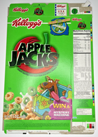 2005 Empty Apple Jacks Scooby Doo 15OZ Cereal Box SKU U200/257