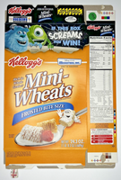 2002 Empty Frosted Mini-Wheats Monsters Inc. 24.3OZ Cereal Box SKU U200/255