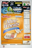 2002 Empty Frosted Mini-Wheats Monsters Inc. 24.3OZ Cereal Box SKU U200/255