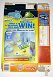 2002 Empty Frosted Mini-Wheats Monsters Inc. 24.3OZ Cereal Box SKU U200/255