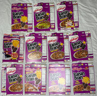 1990's-2000's Empty Raisin Bran 20OZ Cereal Boxes Lot of 11 SKU U199/228