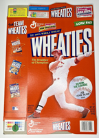 1999 Empty General Mills Wheaties Mark McGwire 18OZ Cereal Box SKU U200/266