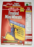 1996 Empty Kellogg's Frosted Mini-Wheats Basketball 16OZ Cereal Box SKU U200/252