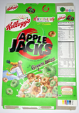 2000 Empty Apple Jacks With Green Jacks 15OZ Cereal Box SKU U200/259