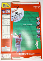 1999 Empty General Mills Wheaties Mark McGwire 18OZ Cereal Box SKU U200/266