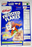 1999 Empty Frosted Flakes Breakfast Party Offer 20OZ Cereal Box SKU U198/216