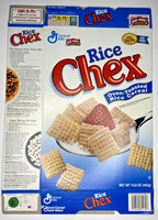 2004 Empty General Mills Rice Chex 15.6OZ Cereal Box SKU U198/211