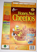 2001 Empty Honey Nut Cheerios Sweetarts Not Included 14OZ Cereal Box SKU U198196