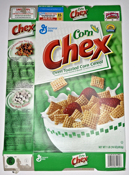 2004 Empty General Mills Corn Chex 16OZ Cereal Box SKU U198/203