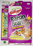 2000 Empty Kellogg's Raisin Bran Ernie & Bert 20OZ Cereal Box SKU U198/181