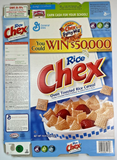 2005 Empty General Mills Rice Chex 15.6OZ Cereal Box SKU U198/137