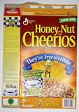 1999 Empty Honey Nut Cheerios Johhny Benson No Stickers 14OZ Cereal Box U198/180