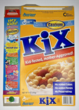 1999 Empty General Mills Kix 9OZ Cereal Box SKU U198/170