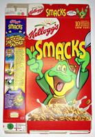 2000 Empty Kellogg's Smacks 17.6 OZ Cereal Box SKU U198/167