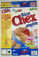 2000 Empty General Mills Rice Chex 17.5OZ Cereal Box SKU U198/145