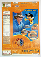 2001 Empty Honey Nut Cheerios Bill Elliott Dodge Car Toy Cereal Box SKU U198/141