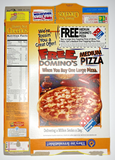 1999 Empty Honey Nut Cheerios Domino's Pizza 14OZ Cereal Box SKU U198/182